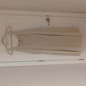 Dress - light tan linen